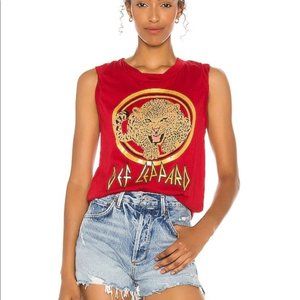 Chaser Def Leppard Muscle Tank Size S NWOT